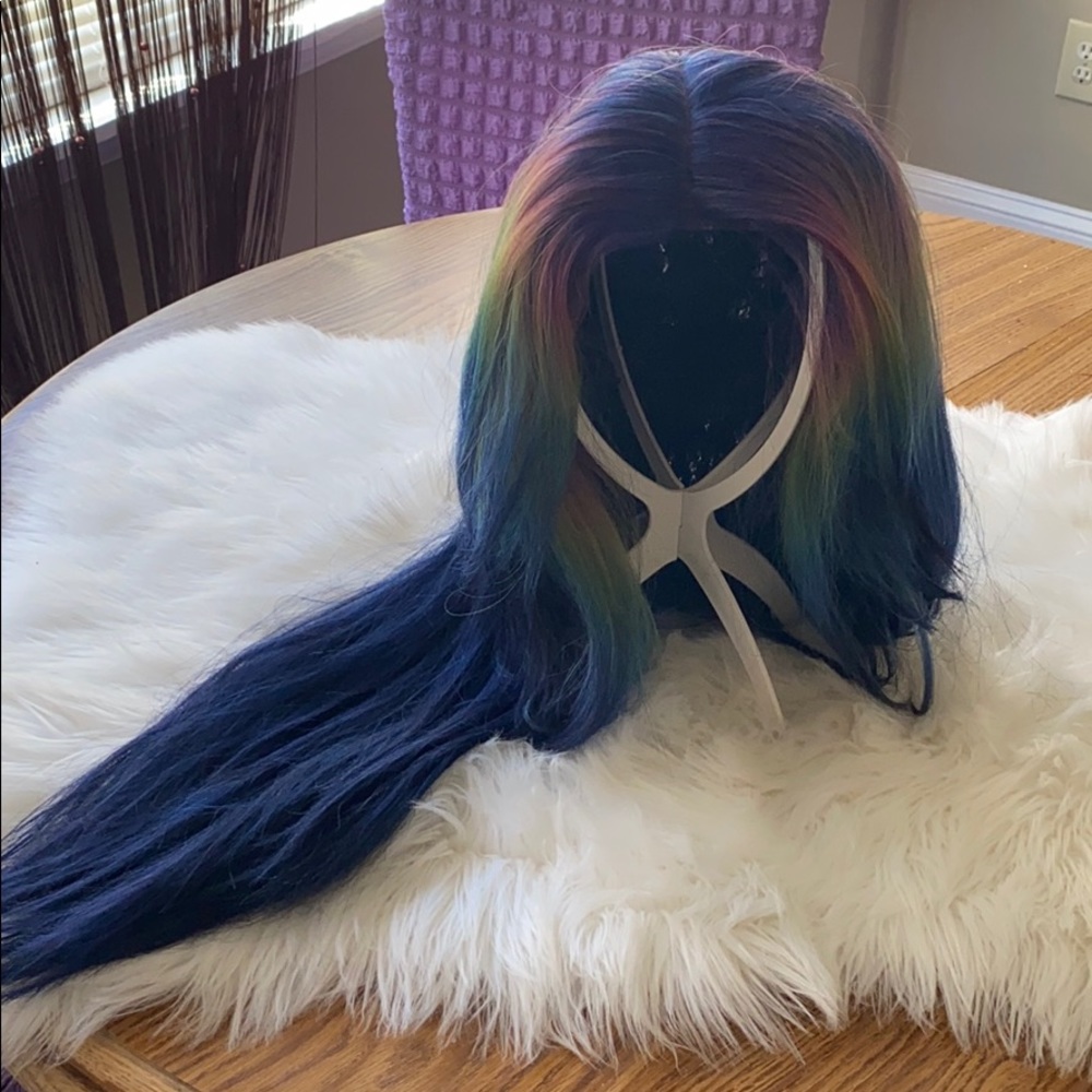 Human hair blend wig